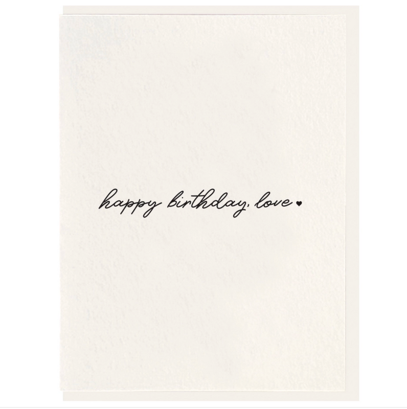 Happy Birthday Love Card