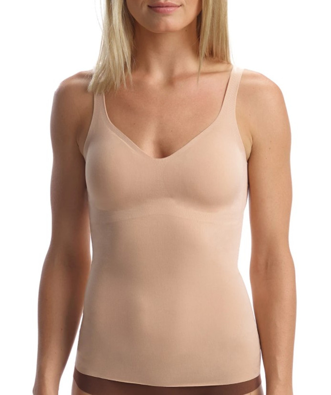 Butter Soft Support Tank in Beige