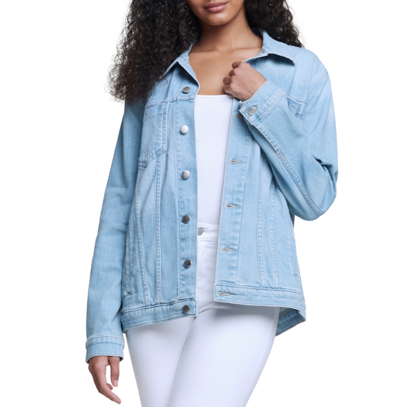 Karina Oversized Denim Jacket in Sierra Light Wash