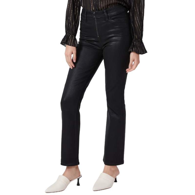 Claudine Front Zip Coated Denim