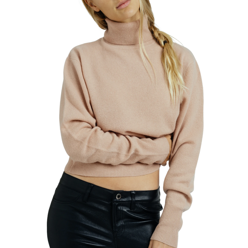 Haleiwa Crop Turtleneck Sweater