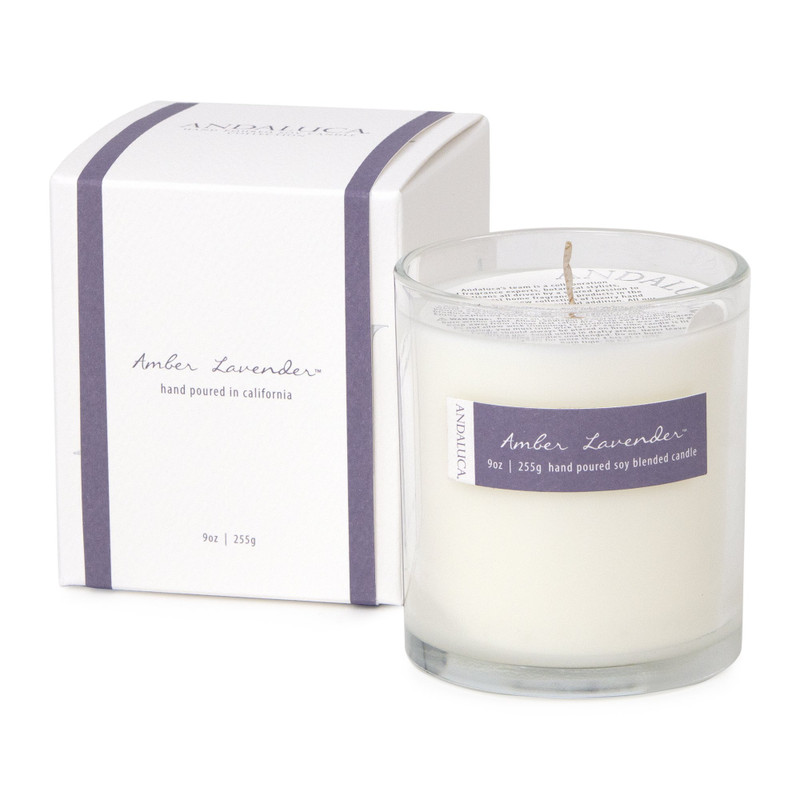 Amber Lavender Hand-Poured Soy Candle