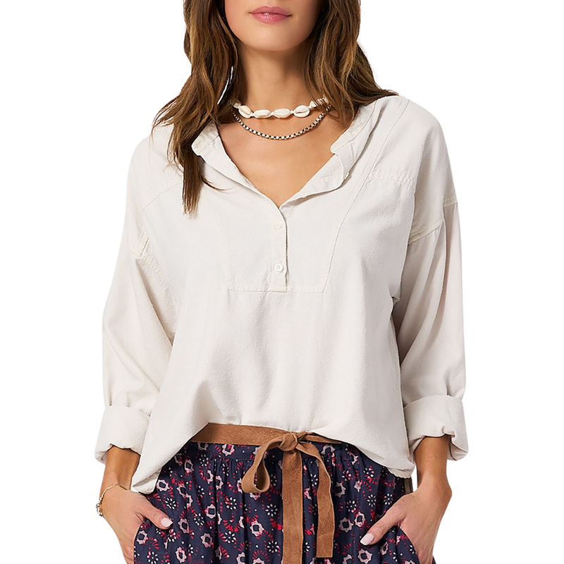 Macyn Top in Washed Ivory