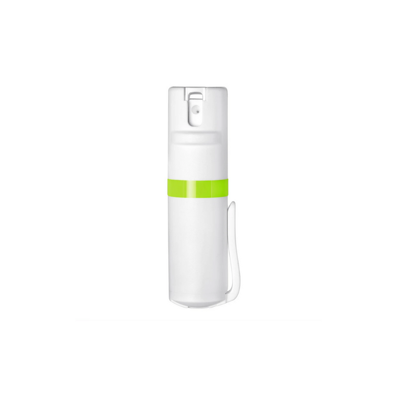 Pom Industries Clip Pepper Spray in White/Lime