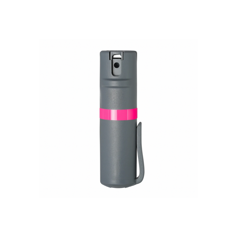 Pom Industries Clip Pepper Spray in Grey/Pink 