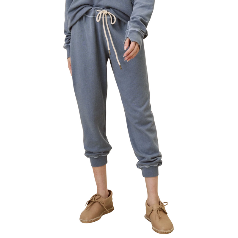 The Great Cropped Sweatpants in Vintage Blue