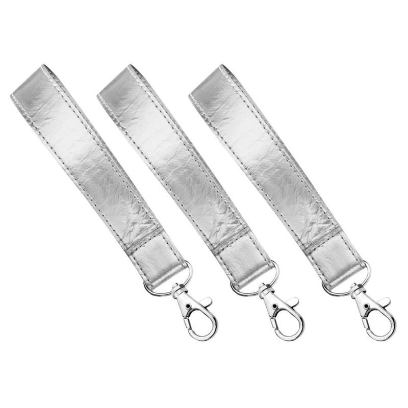 Silver Wrist Straps - 3 Pack