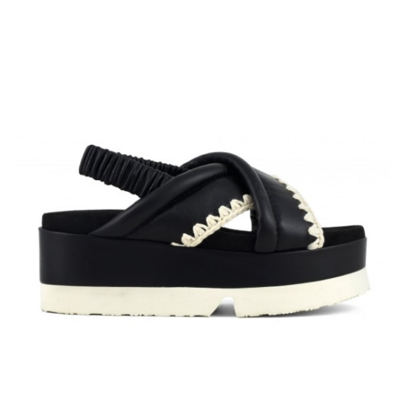 Japanese Criss-Cross Platform Sandal