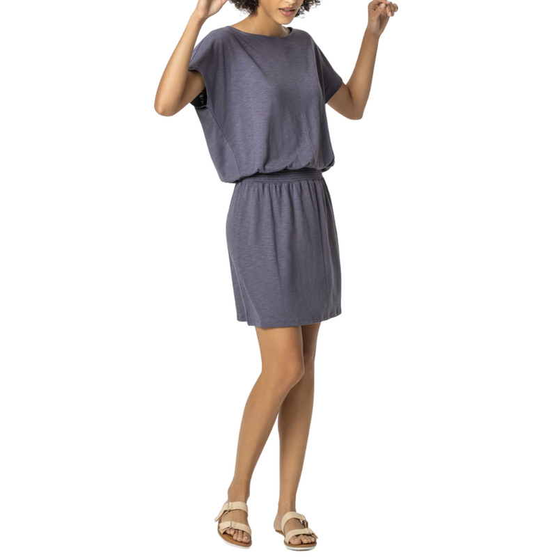 Dolman Sleeve Dress in Neptune