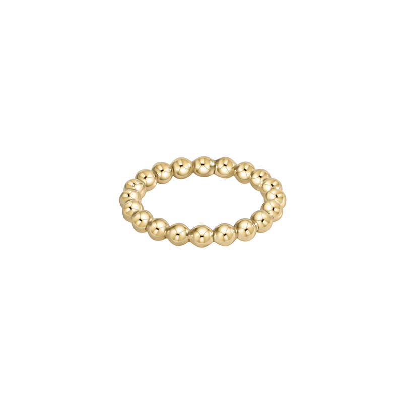 Classic Gold 3mm Bead Ring