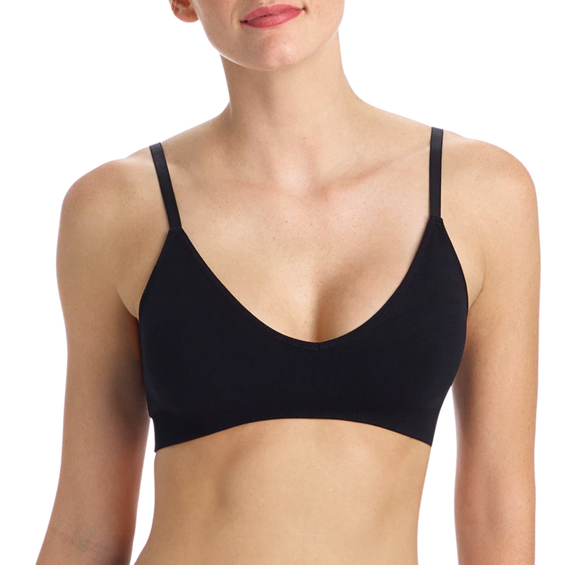 Minimalist V-Bralette in Black