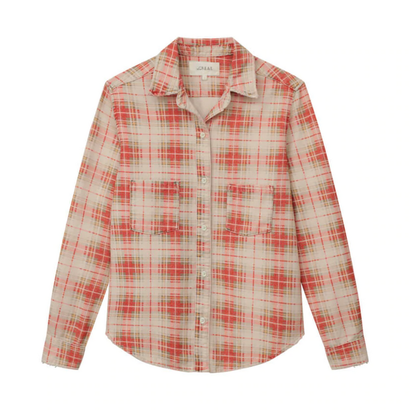 The Scouting Shirt in Bleached Rose Plaid 