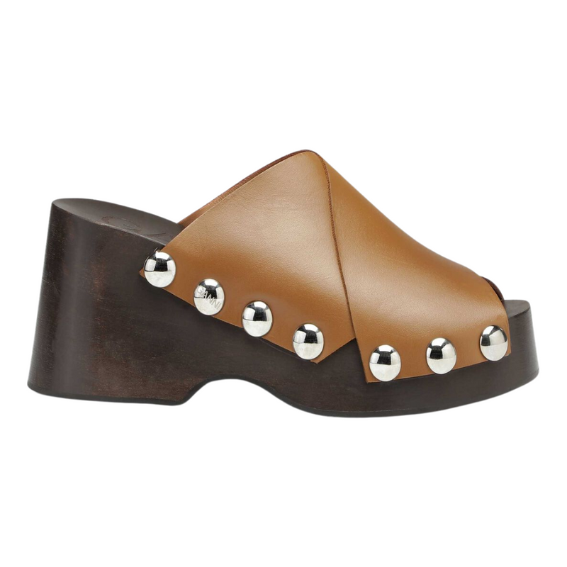 Wedge Clogs in Tiger Eye