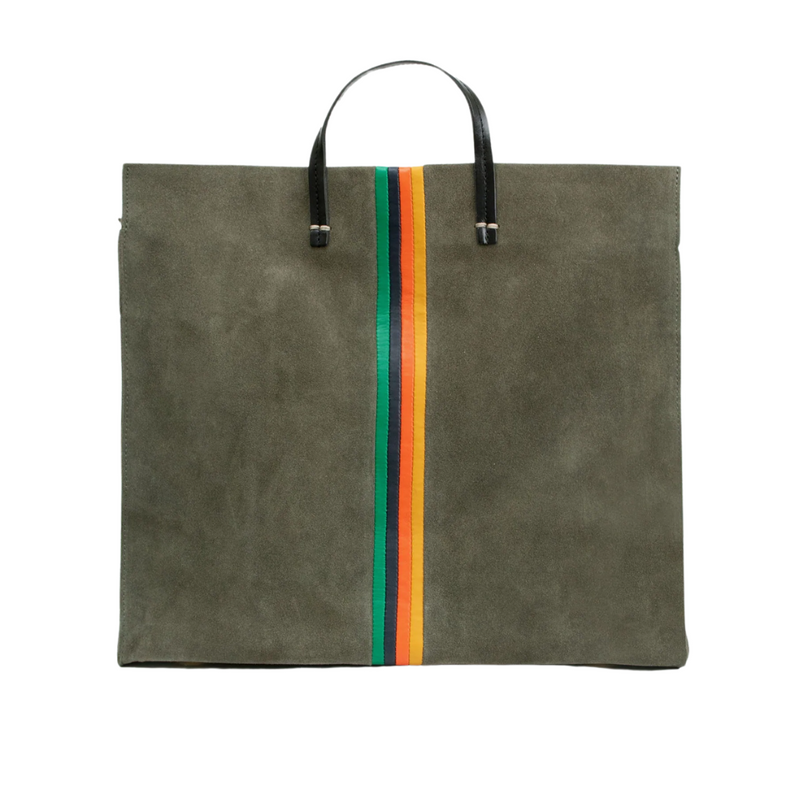 Simple Tote in Army Stripe
