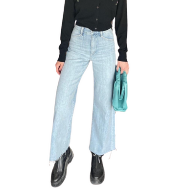 The Mischa Super High Rise Wide Straight Jean Online at Green Envy