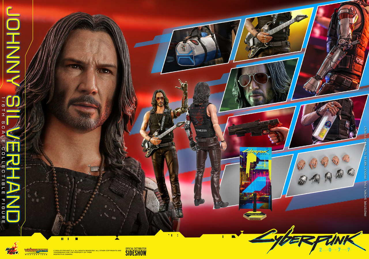 Hot Toys 1/6 VGM47 Johnny Silverhand (Keanu Reeves) Action Figure video game Cyberpunk 2077 5