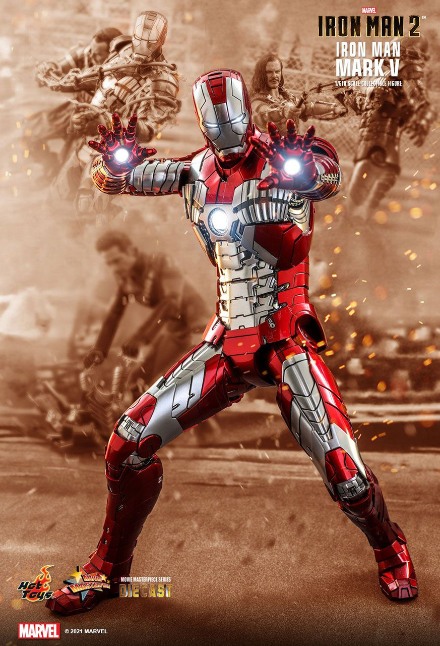 Hot Toys 1/6 MMS400D18 Iron Man Mark V Reissue Action Figure 1