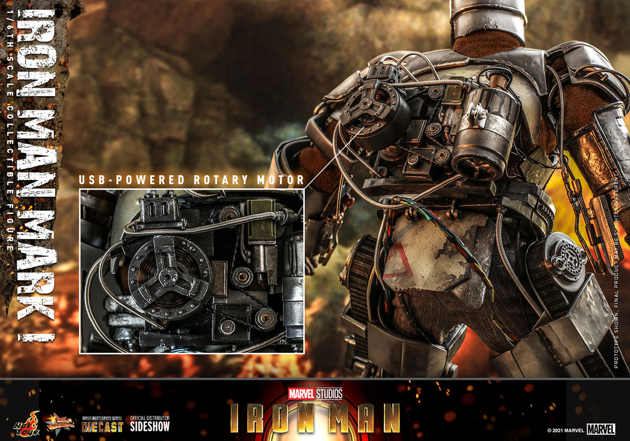 Hot Toys 1/6 Iron Man Mark I Armor Figure