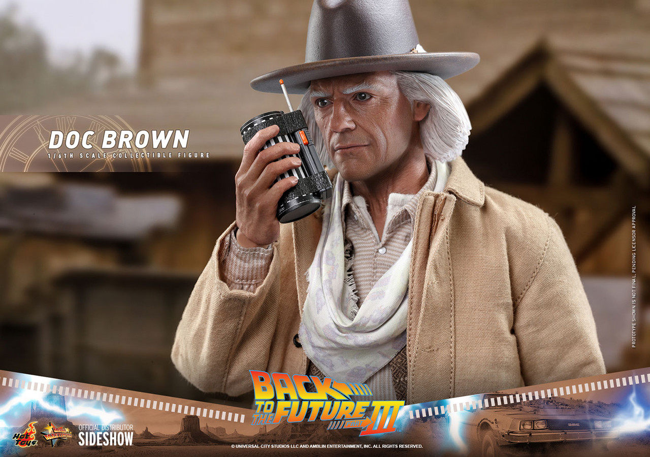 Hot Toys 1/6 Doc Brown BTTF III Action Figure MMS617 7
