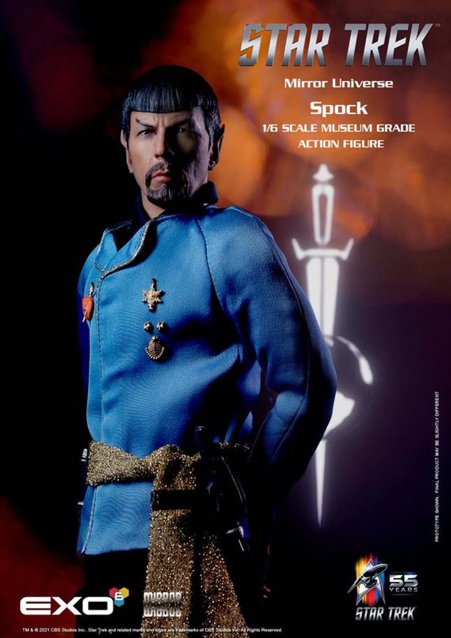 EXO-6 1/6 Star Trek Mirror Universe Spock Figure