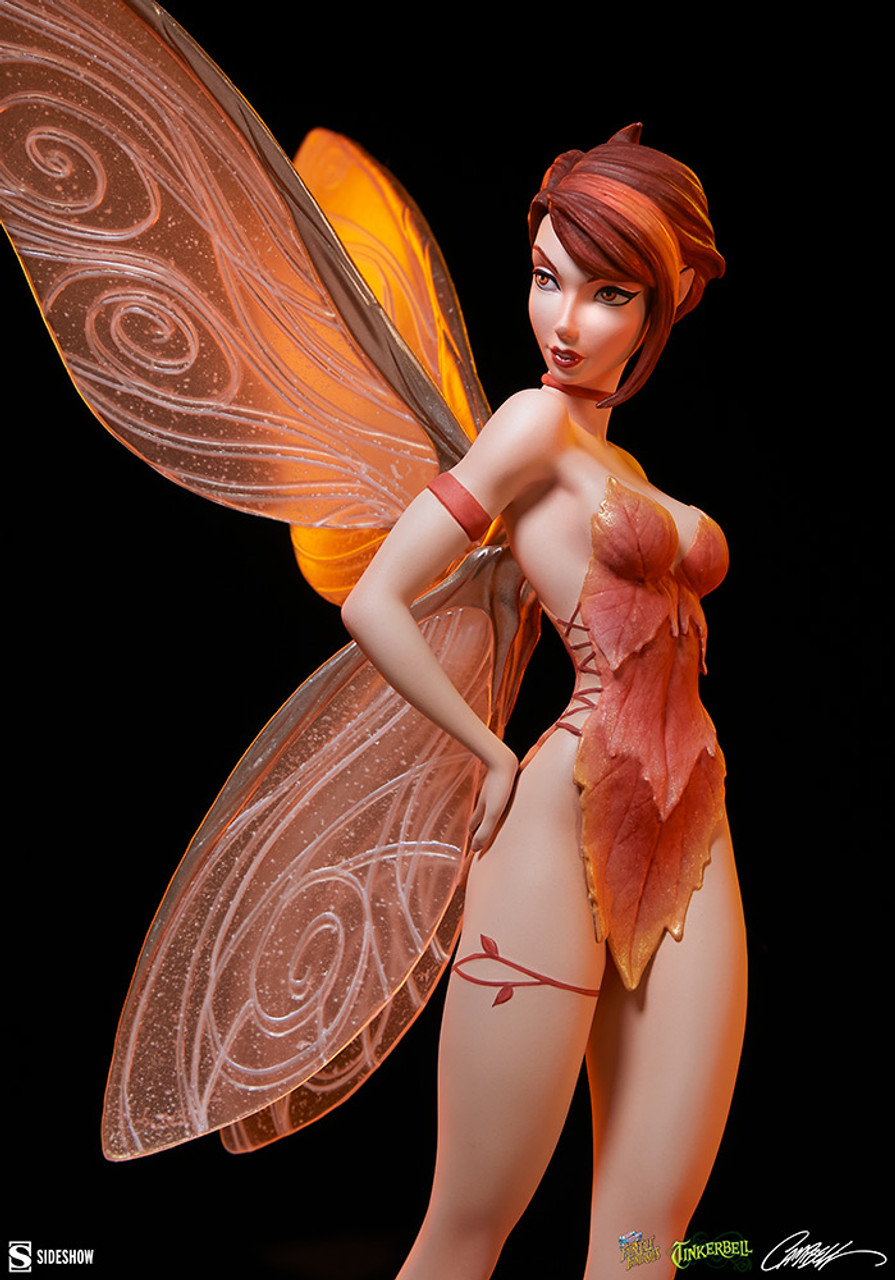 Sideshow Fairytale Fantasies Tinkerbell Fall Variant Statue Figure 2005054 2