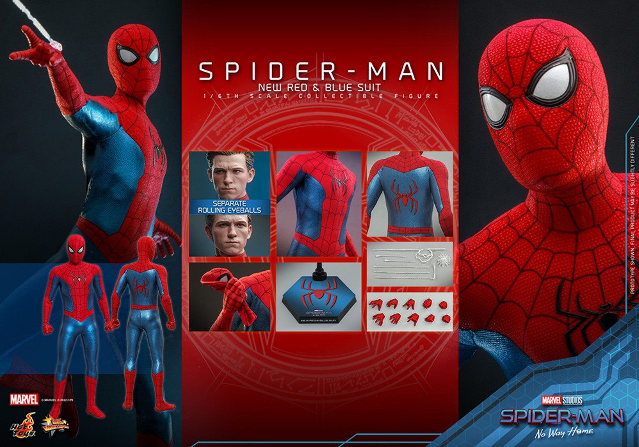 Hot Toys 1/6 Spider-Man Red and Blue Suit Figure