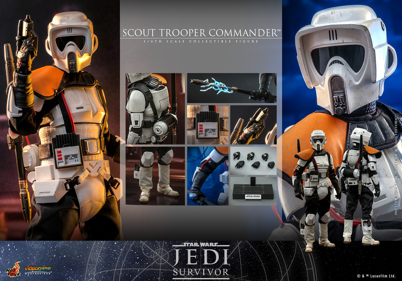 Hot Toys 1/6 Scout Trooper Commander "Jedi Survivor" VGM53 Action Figure 8