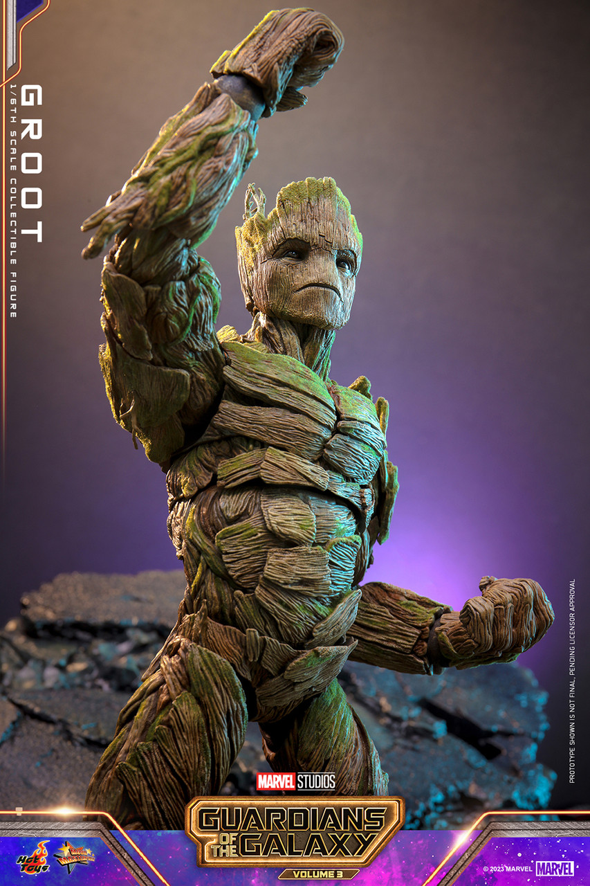 Hot Toys 1/6 Groot Guardians of the Galaxy Vol.3 Action Figure MMS706 3