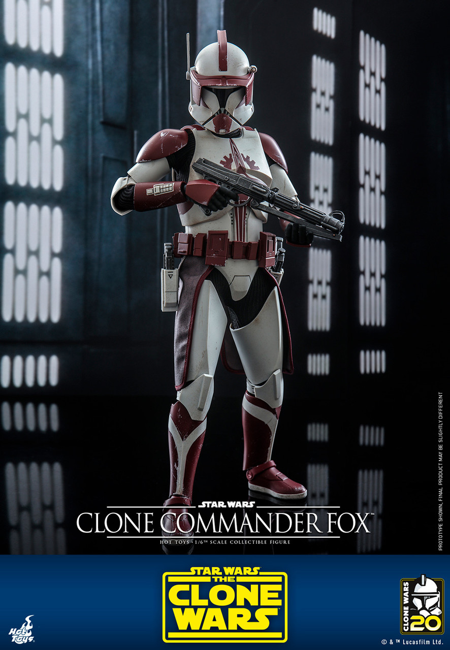 Hot Toys 1/6 Clone Wars Commander Fox Action Figure TMS103 1