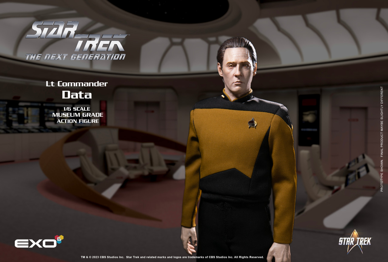 EXO-6 Star Trek 1/6 Lt. Commander Data Essential Version Action Figure EXO-01-073E 7