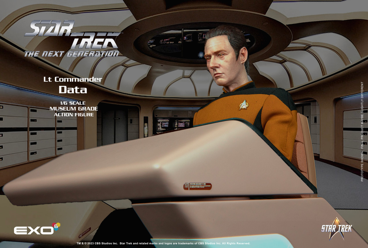 EXO-6 Star Trek 1/6 Lt. Commander Data Essential Version Action Figure EXO-01-073E 6