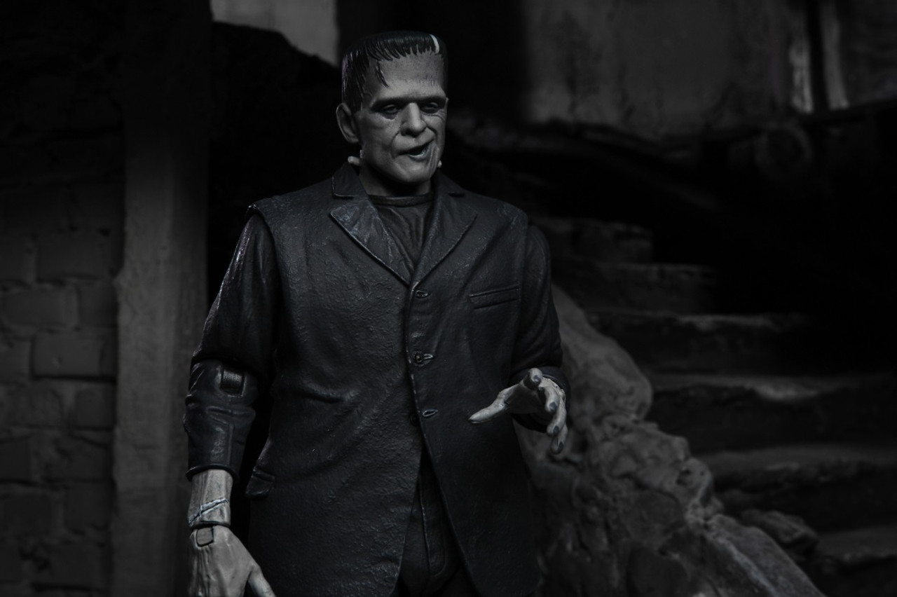 NECA 7" Universal Monsters Frankenstein B&W Action Figure 04805 5