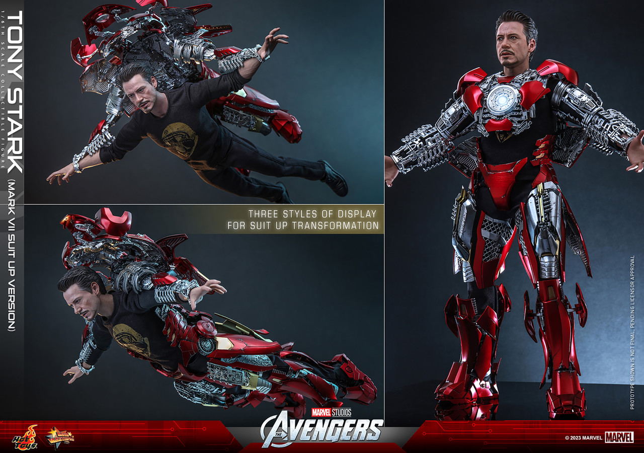Hot Toys 1/6 Tony Stark Mark VII Suit-Up