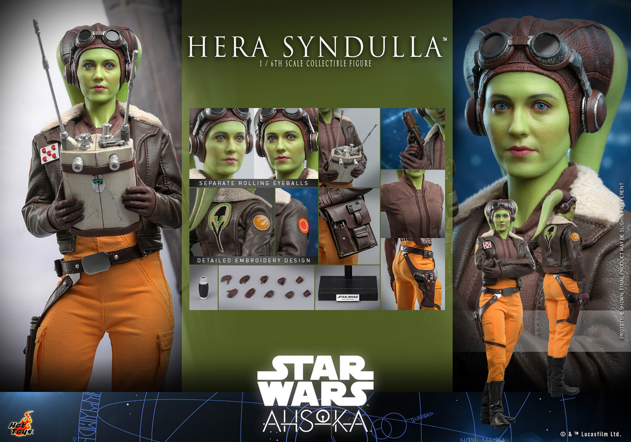 Hot Toys 1/6 TMS113 Hera Syndulla Star Wars Ahsoka Action Figure 9