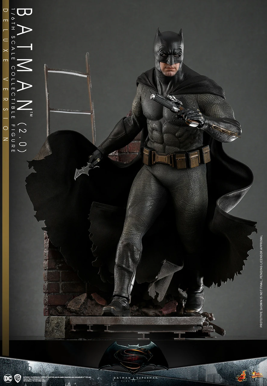 Hot Toys 1/6 MMS732 Dawn of Justice Batman 2.0 Deluxe Action Figure vs Superman 4