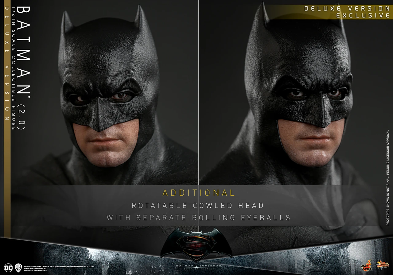 Hot Toys 1/6 MMS732 Dawn of Justice Batman 2.0 Deluxe Action Figure vs Superman 6