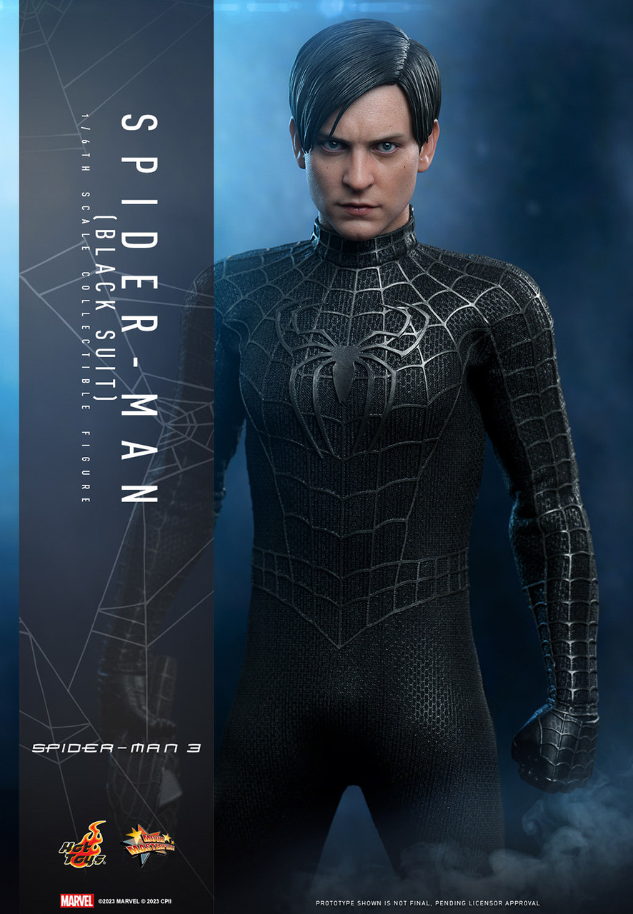 Hot Toys 1/6 MMS727 Spider-Man (Black Suit) Tobey Maguire Action Figure 1