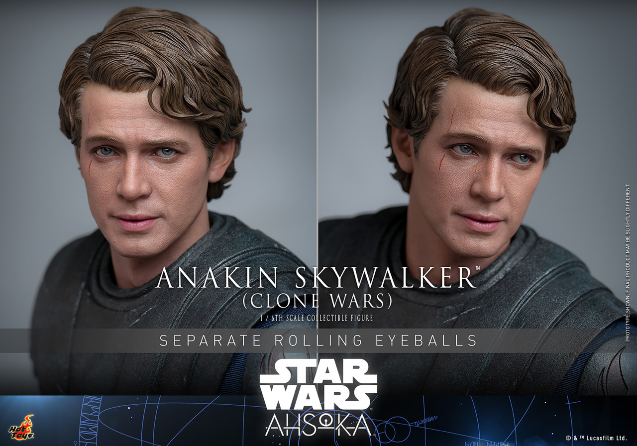 Hot Toys 1/6 TMS129 Anakin Skywalker Clone Wars Action Figure 5