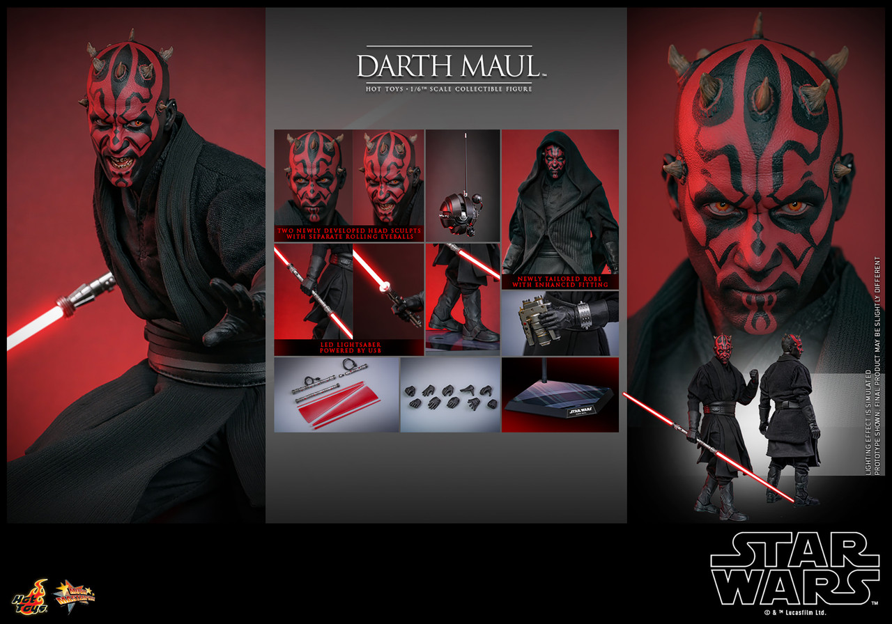 Hot Toys 1/6 MMS748 Darth Maul Action Figure Star Wars Episode I The Phantom Menace 8