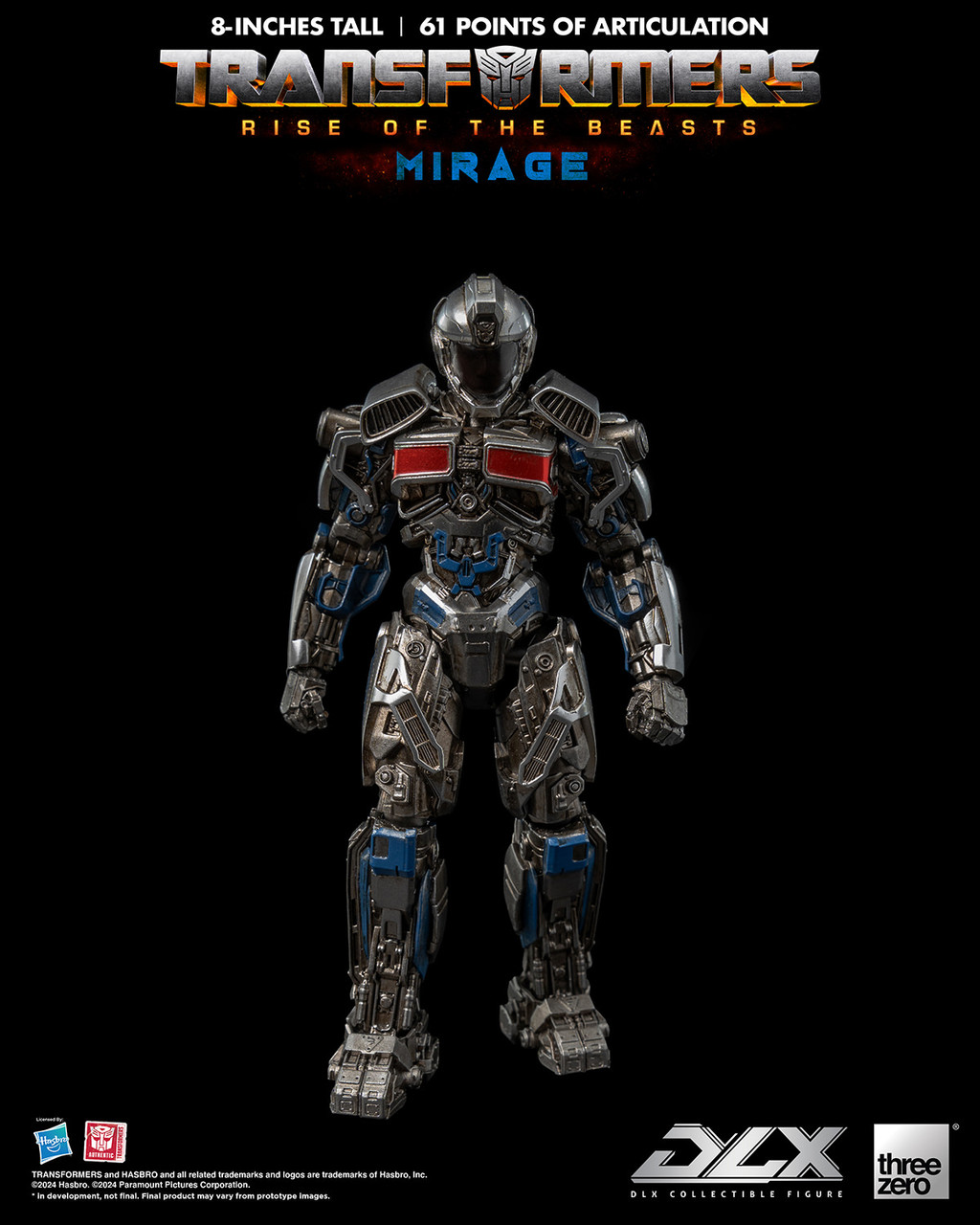 Threezero Transformers 3Z05646W0 Rise of the Beasts DLX Mirage Noah Díaz Action Figure 7