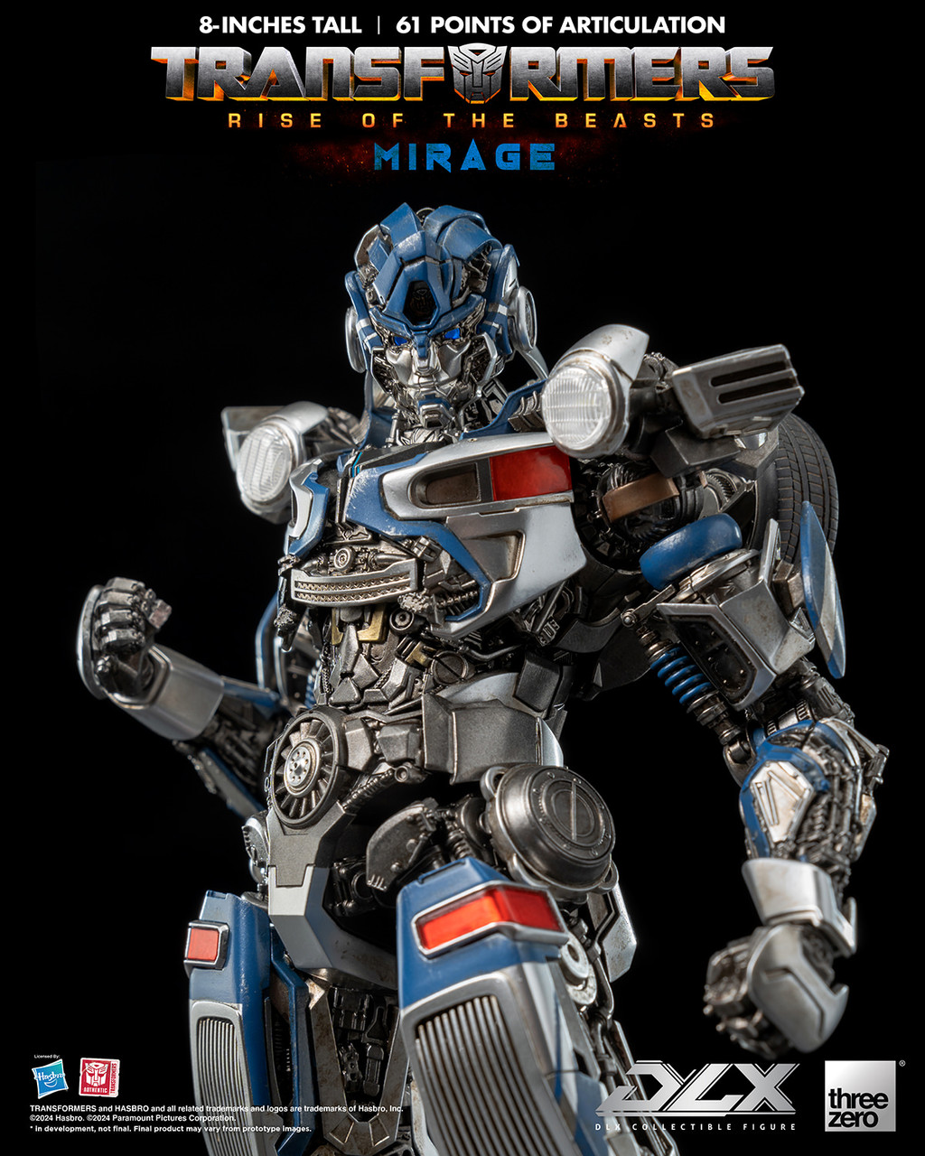 Threezero Transformers 3Z05646W0 Rise of the Beasts DLX Mirage Noah Díaz Action Figure 3