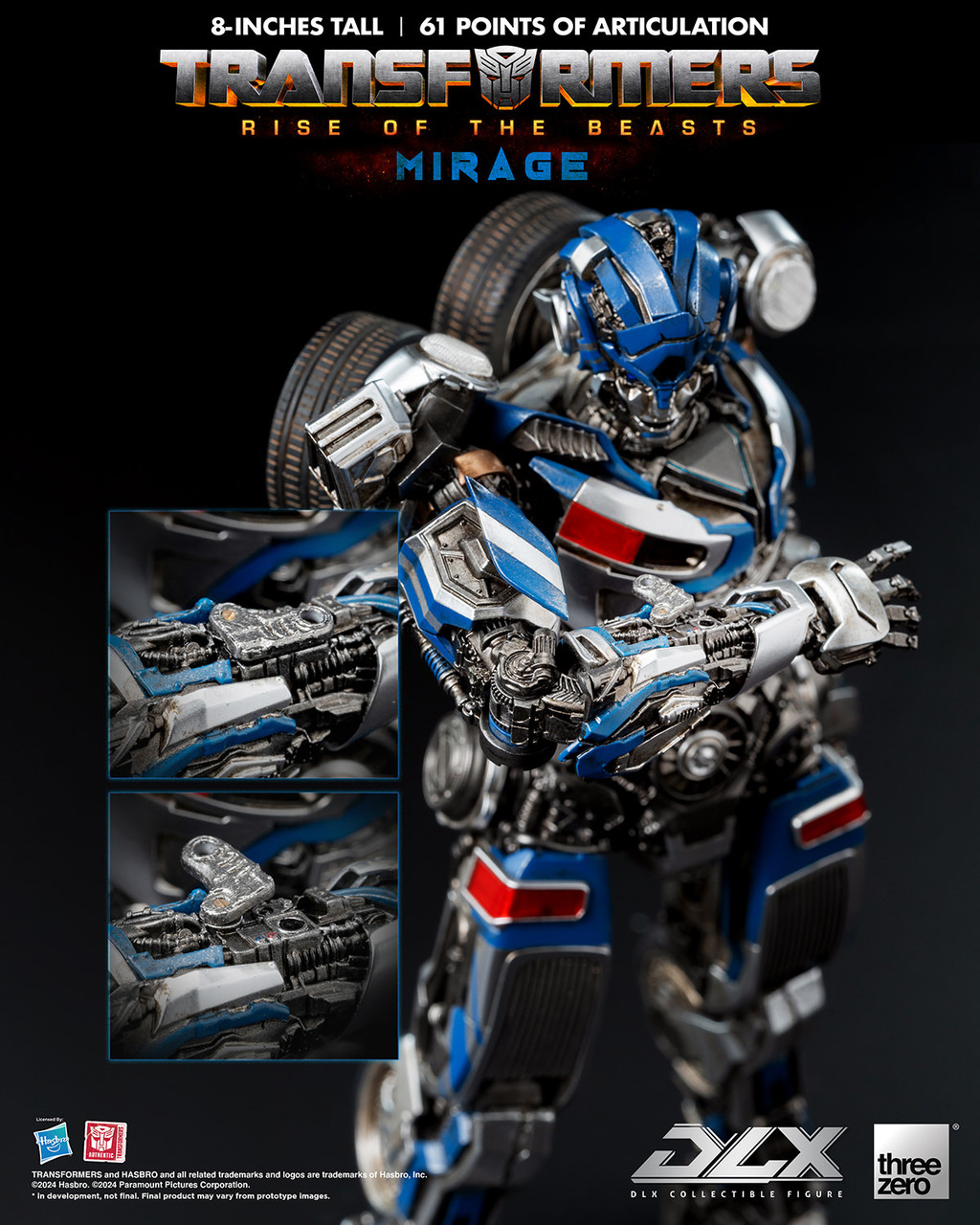 Threezero Transformers 3Z05646W0 Rise of the Beasts DLX Mirage Noah Díaz Action Figure 2