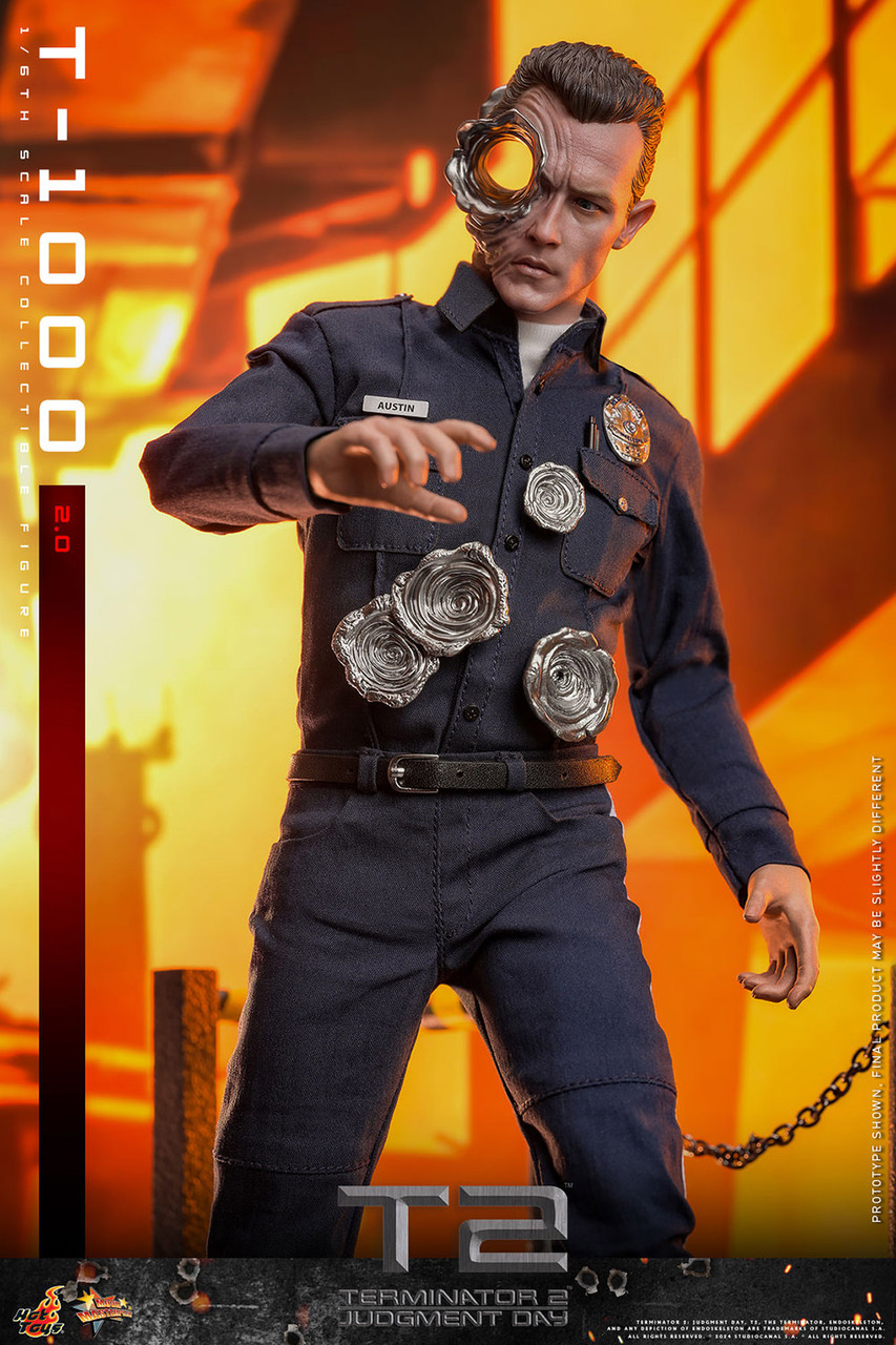 ホットトイズMMS774ターミネーターT-1000 2.0版Terminator Hot Toys 1/6 T-1000 Judgment Day 2.0