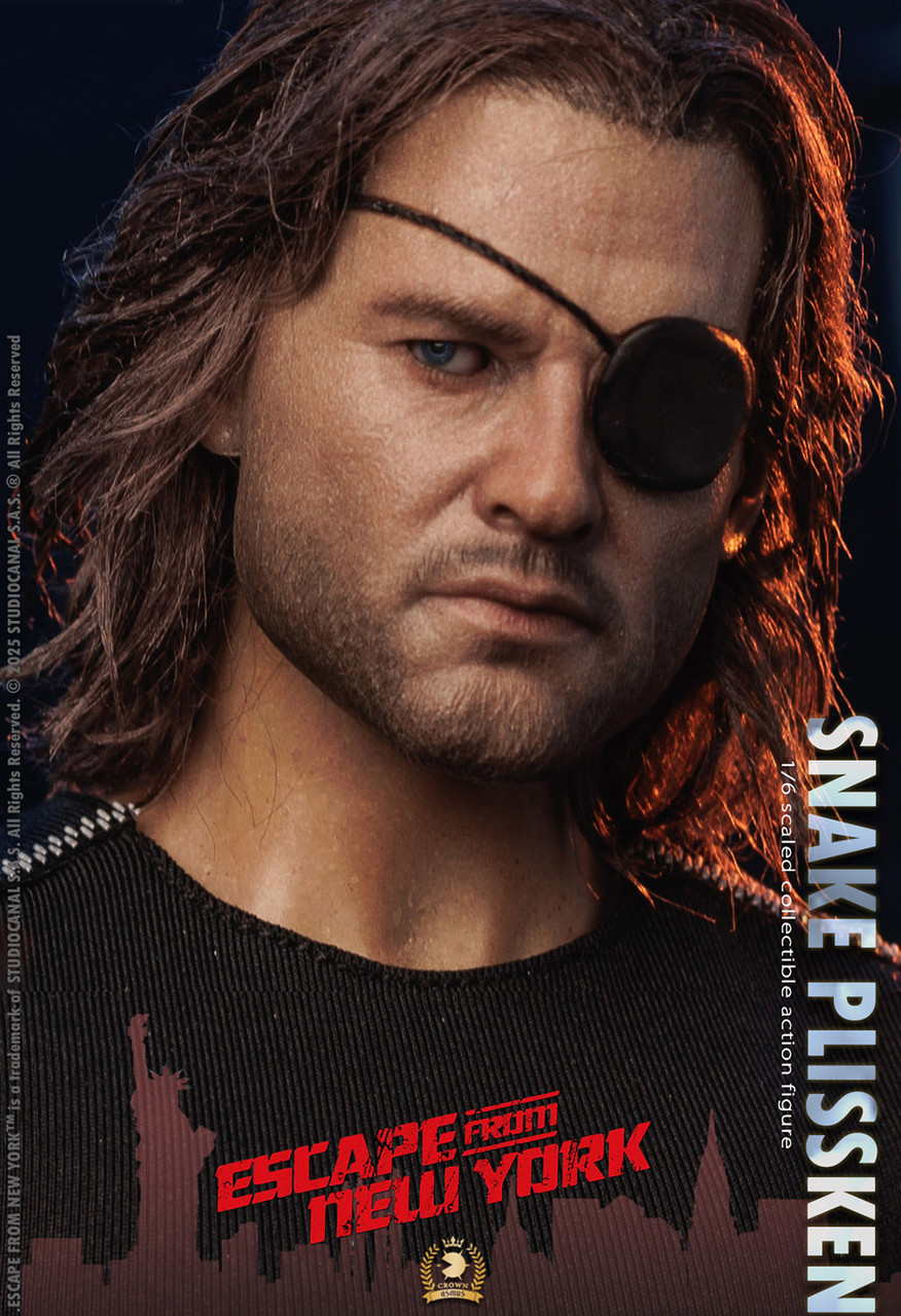 CRW004AH Crown Series Asmus Toys 1/6 Snake Plissken Real Hair Version Action Figure 3