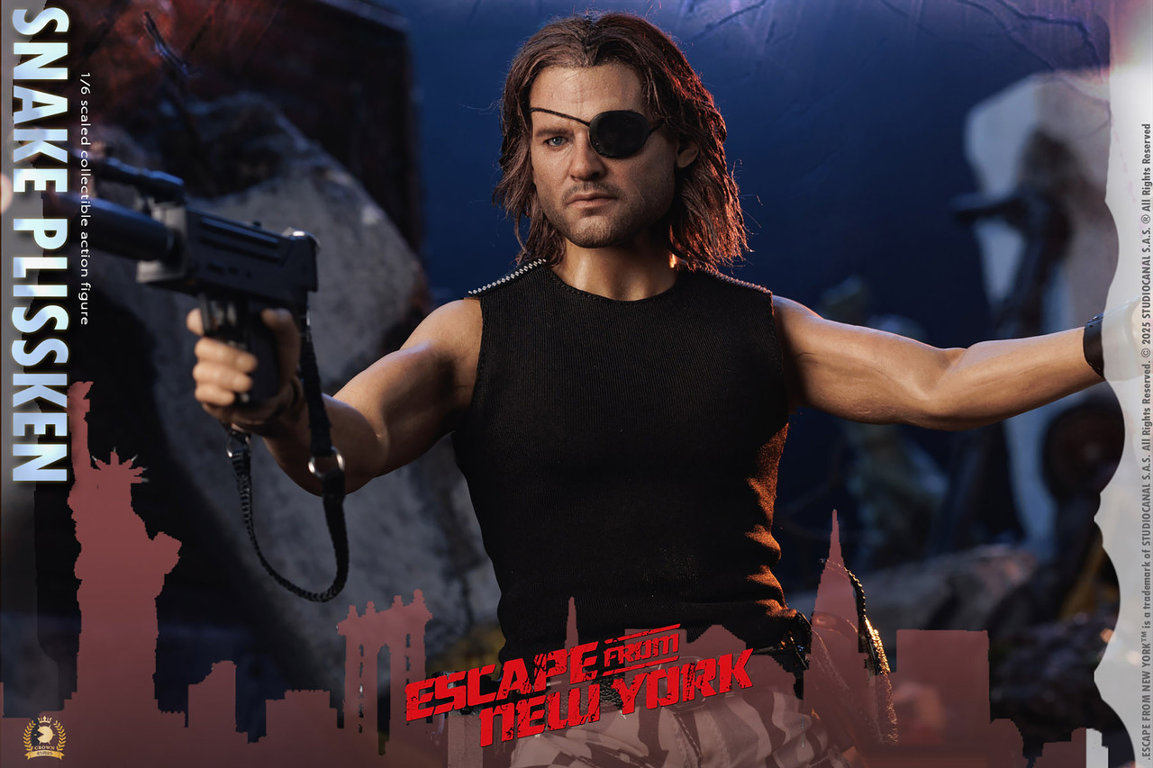 CRW004AH Crown Series Asmus Toys 1/6 Snake Plissken Real Hair Version Action Figure 6