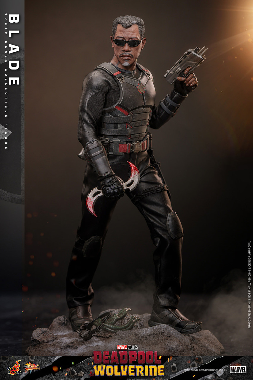 90s BLADE Marvel Movie デッドストック ゴールデンサイズ Hot Toys 1/6 Blade D & W Movie 