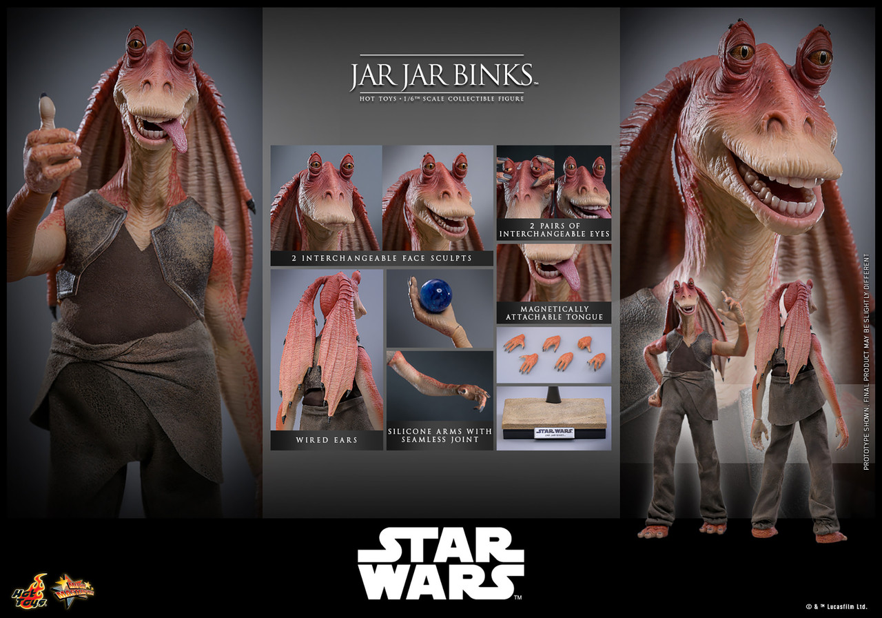 Hot Toys 1/6 Jar Jar Binks Action Figure