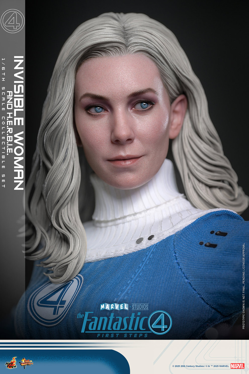 Hot Toys 1/6 MMS824 Invisible Woman with HERBIE Deluxe Action Figure The Fantastic Four First Steps 3