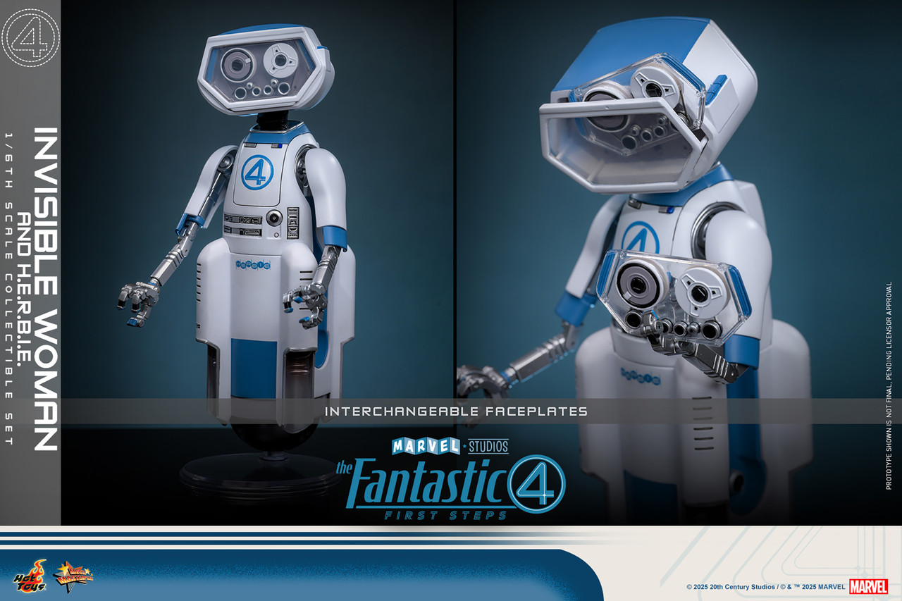 Hot Toys 1/6 MMS824 Invisible Woman with HERBIE Deluxe Action Figure The Fantastic Four First Steps 8