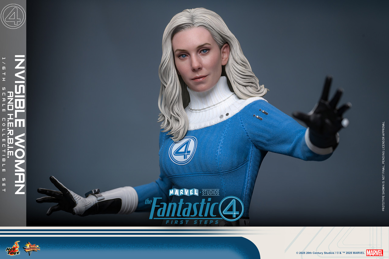 Hot Toys 1/6 MMS824 Invisible Woman with HERBIE Deluxe Action Figure The Fantastic Four First Steps 4